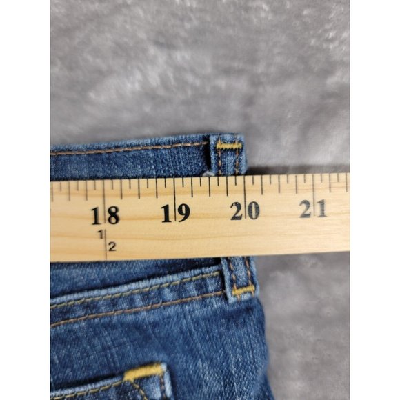 Old Navy The Diva Jeans Womens Size 14 Short Blue Bootcut Mid Rise Pants 40x29 - Picture 3 of 8